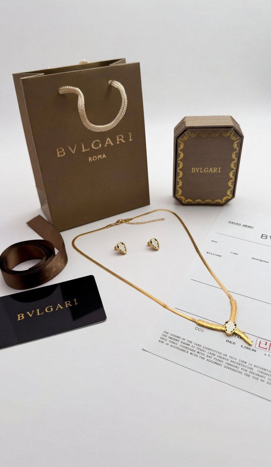 Bvlgari Necklace and Earrings Package