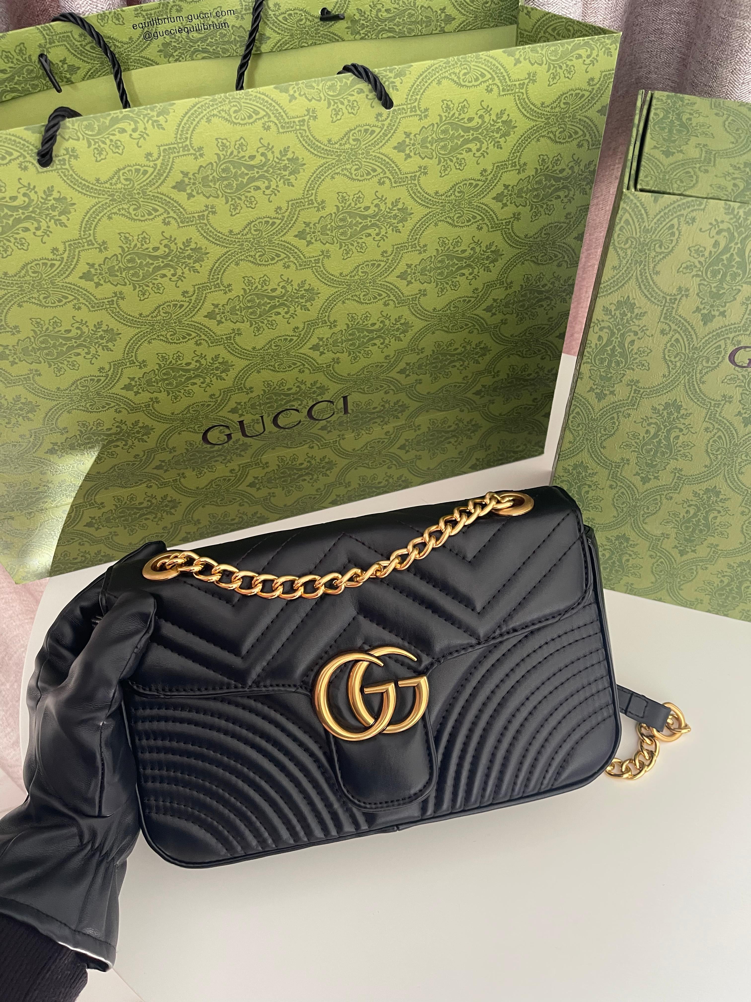 Gucci GG Marmont Small Matelassé Shoulder Bag