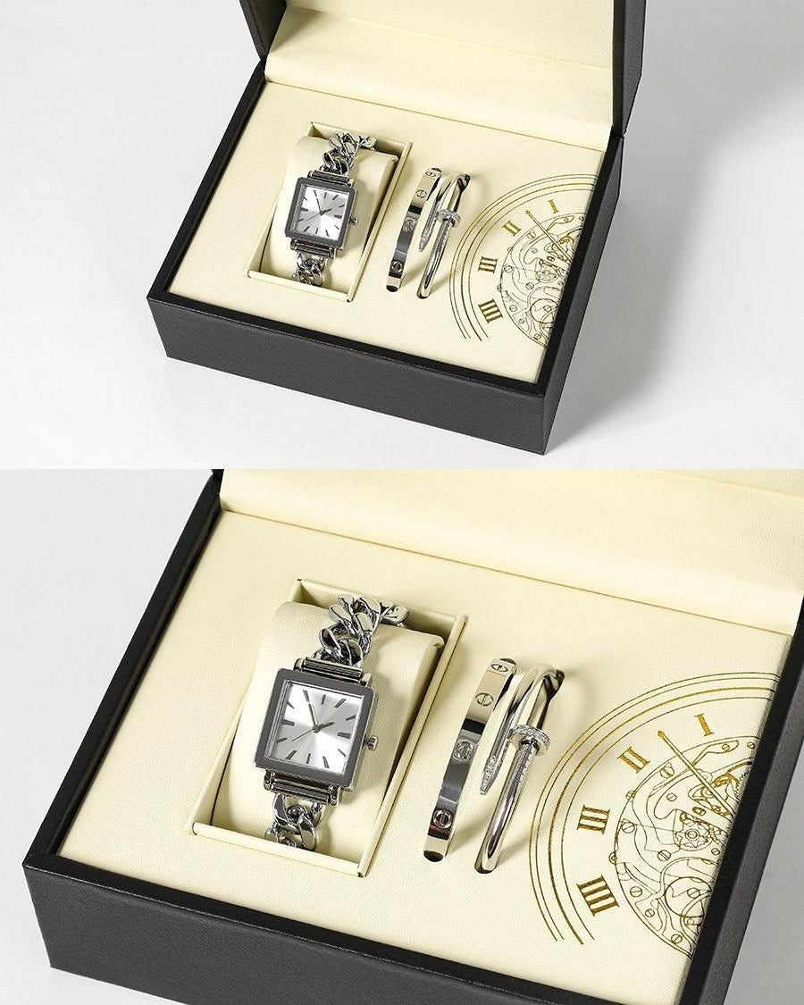 Watch+2 Bracelets Gift Set