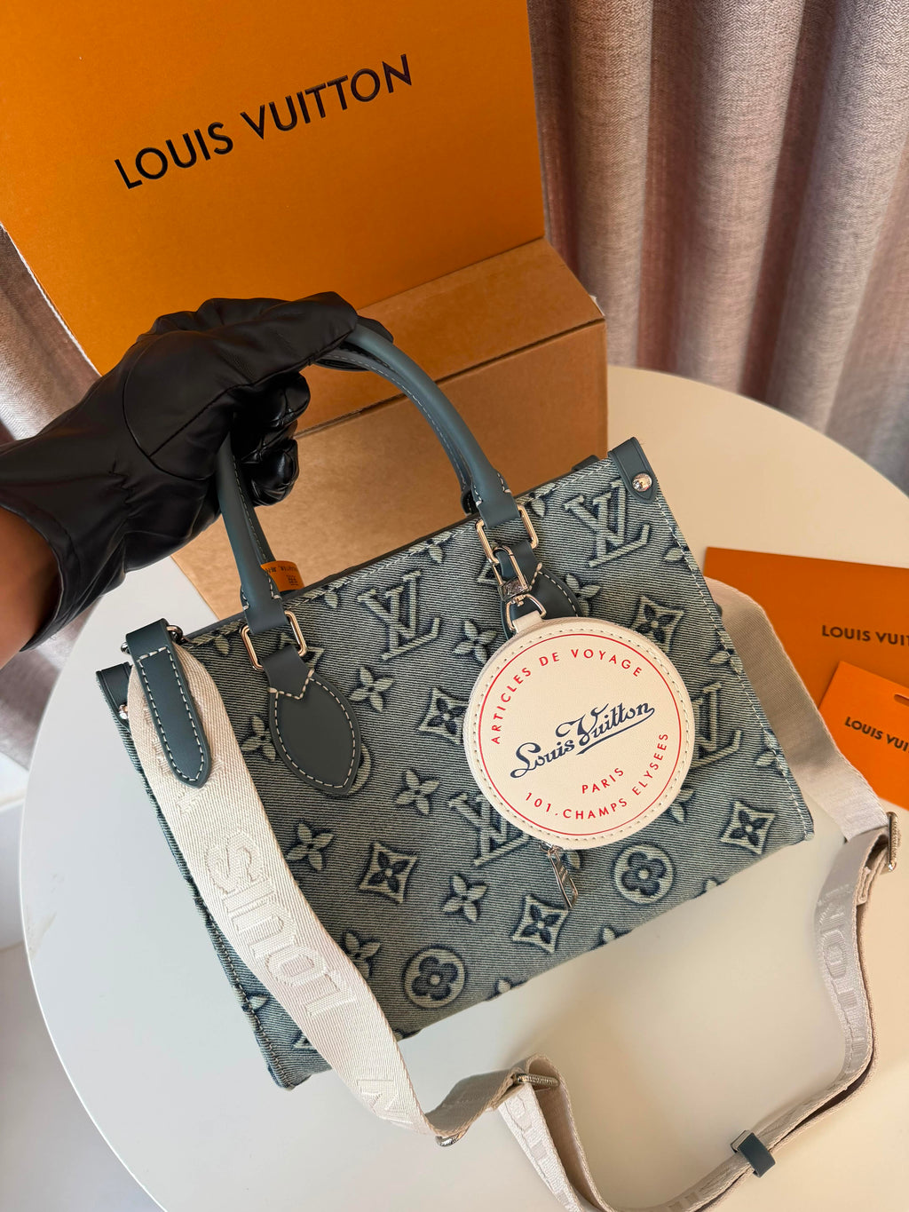 Louis Vuitton On The Go Denim bag