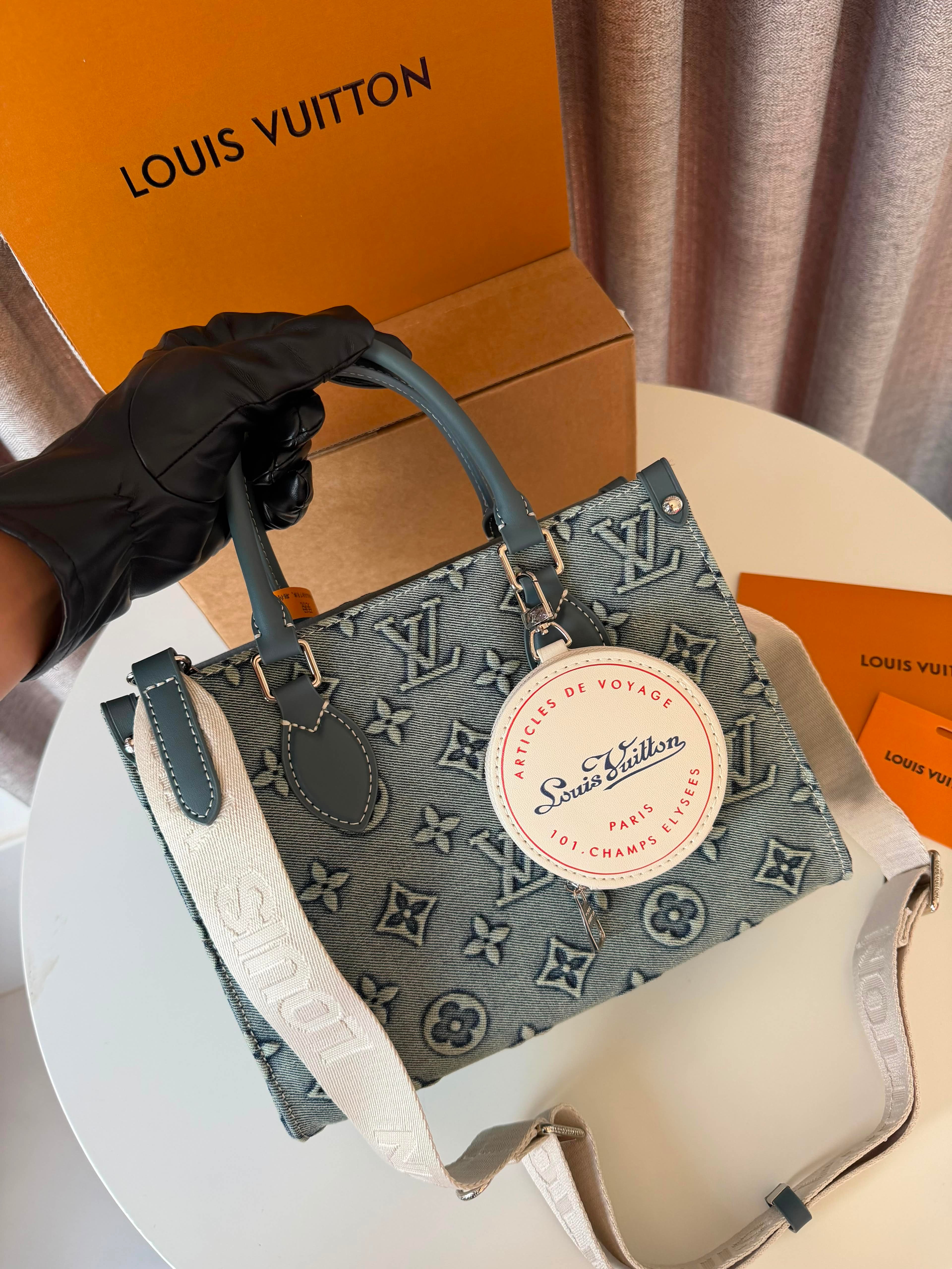 Louis Vuitton On The Go Denim bag