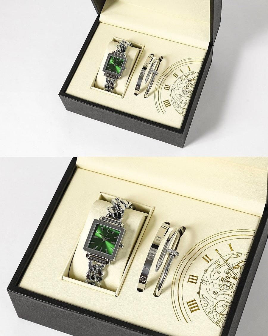 Watch+2 Bracelets Gift Set