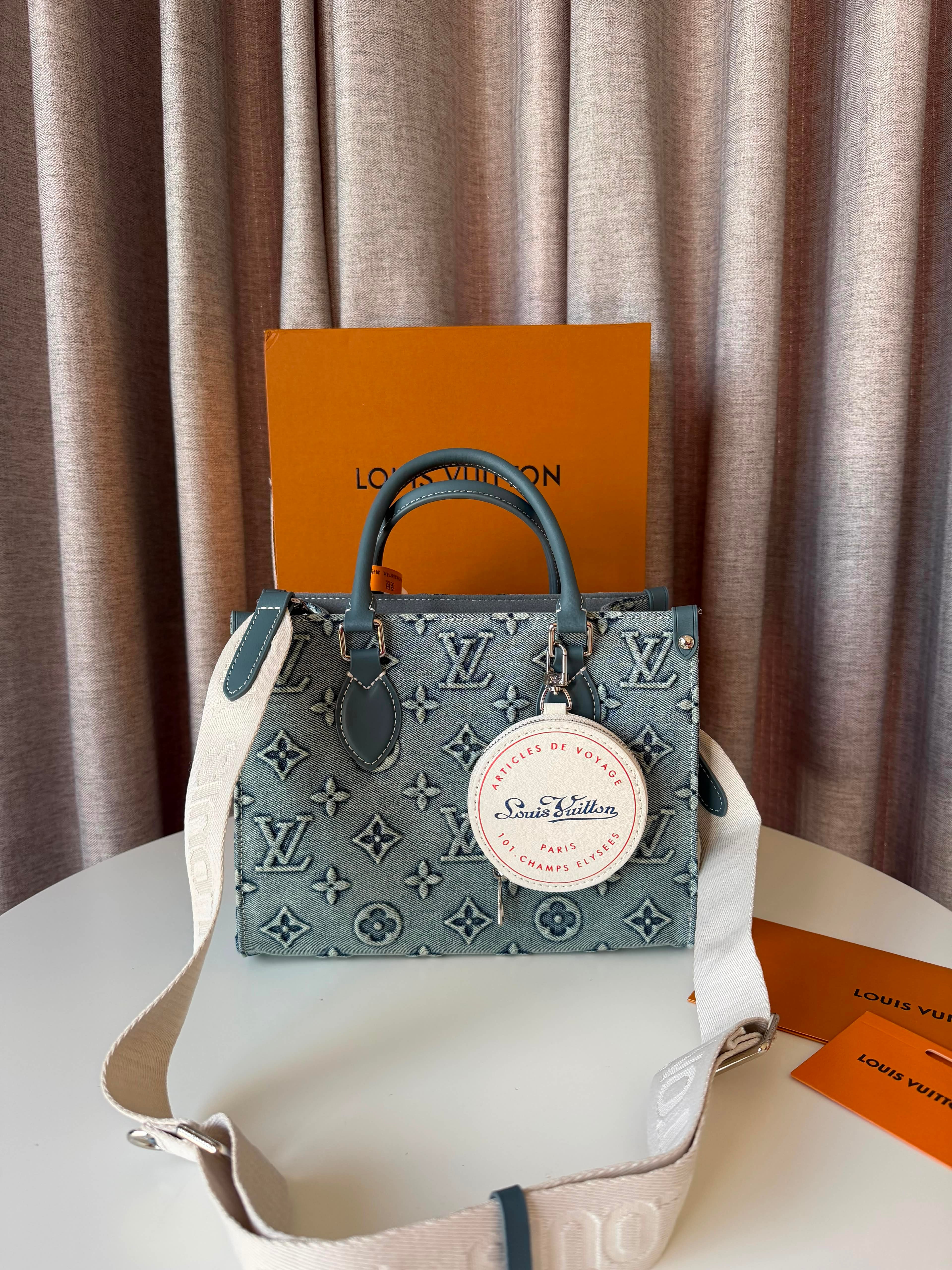 Louis Vuitton On The Go Denim bag