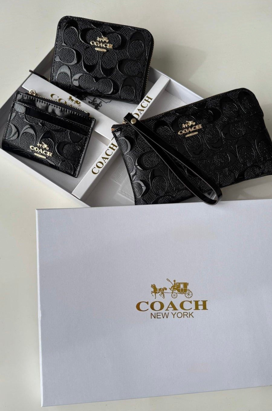 Coach 3 pieces Wallet package