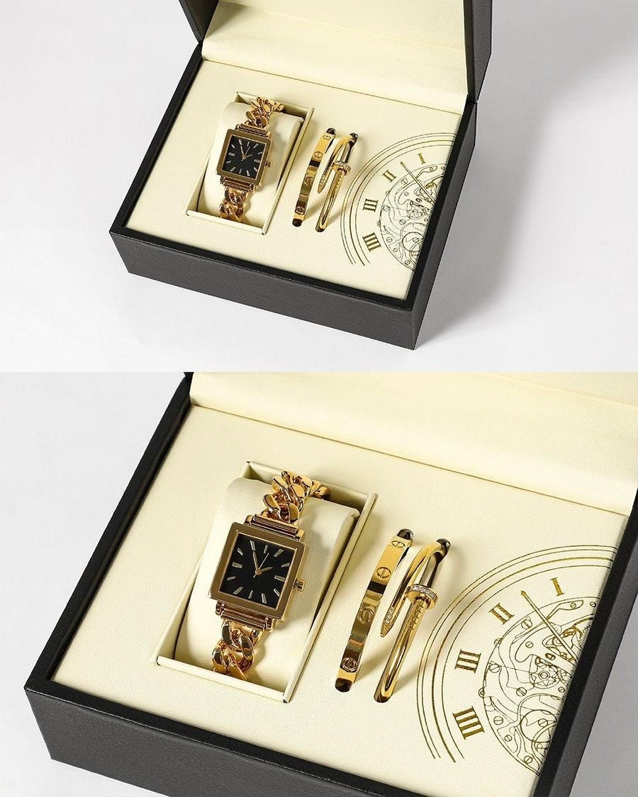 Watch+2 Bracelets Gift Set