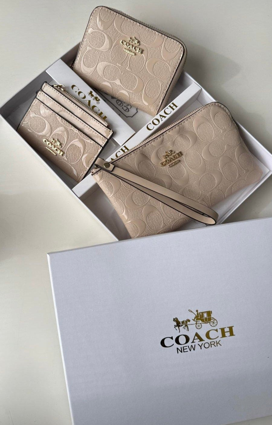 Coach 3 pieces Wallet package