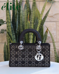 Dior Studded Cannage Lady Dior bag