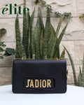 Dior Black Leather J'Adior Chain Flap Bag