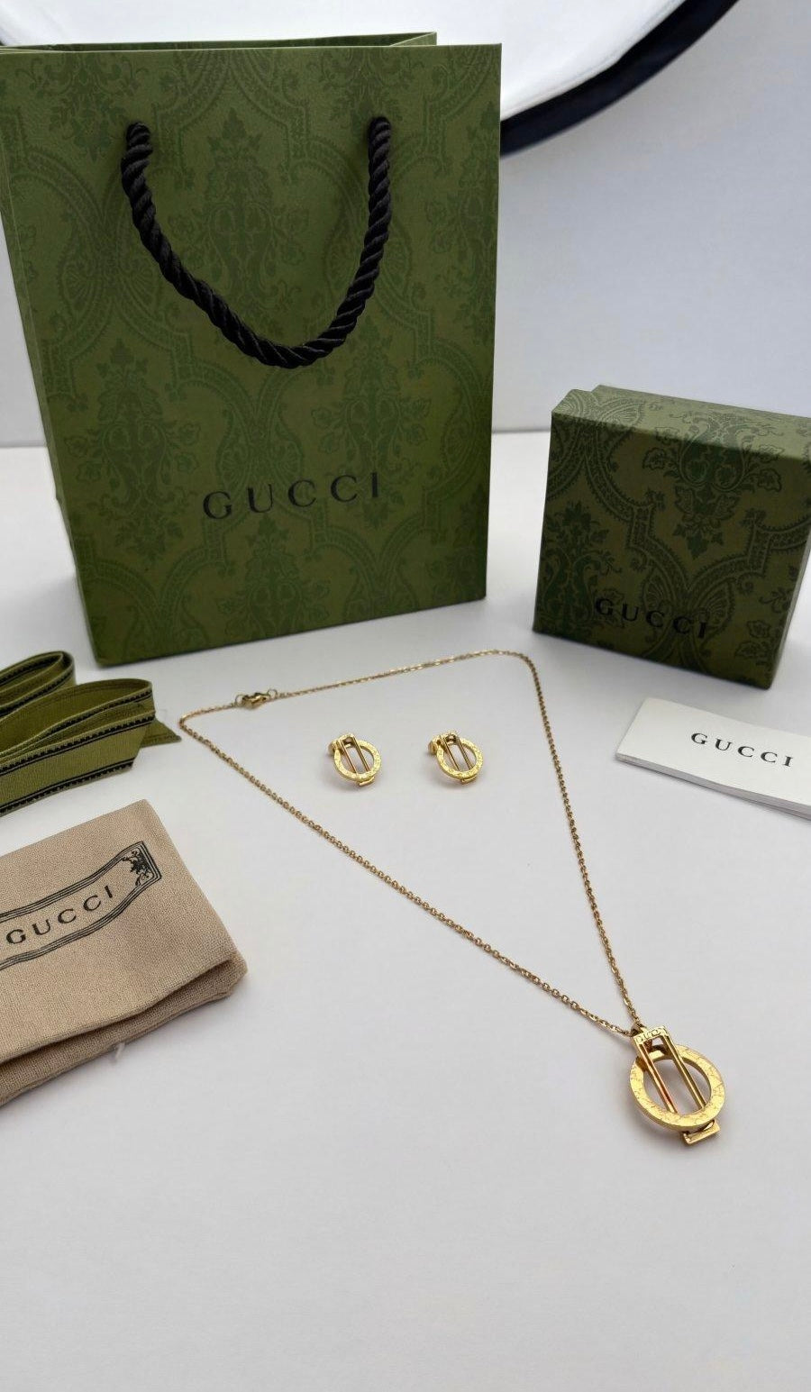 Gucci Necklace and Earrings Package