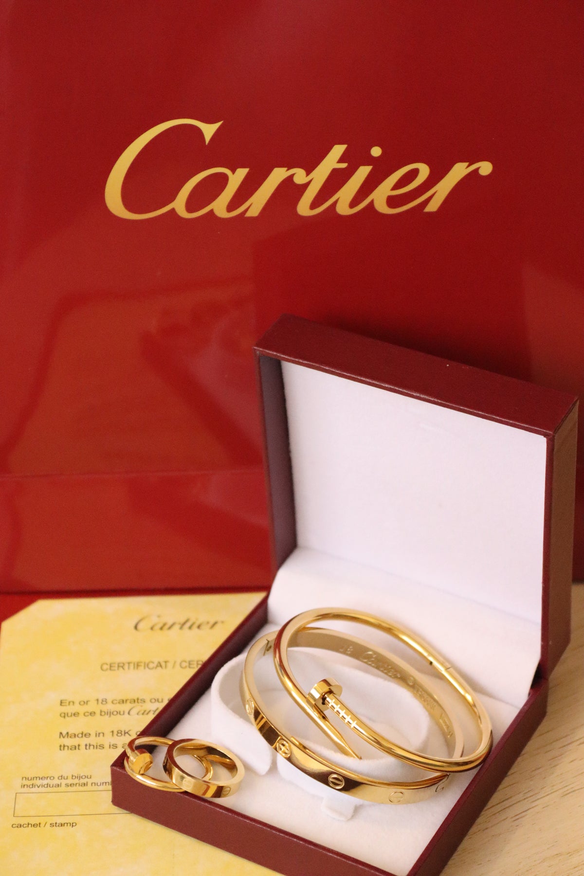 Classic Cartier 4 pieces set