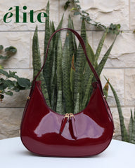 Burgundy shoulder bag